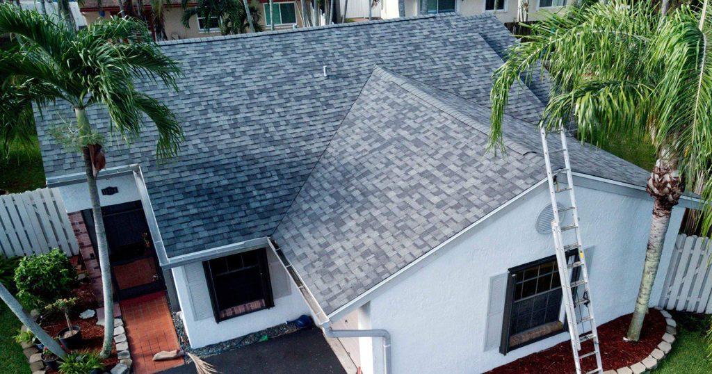 Birds eye view in a roof