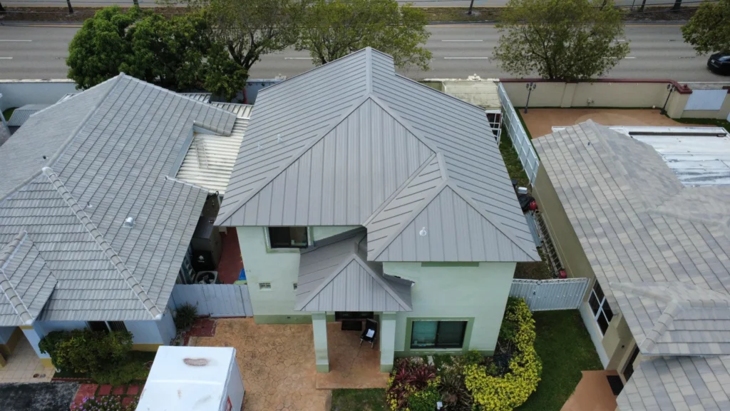 Luxury metal roofing residential