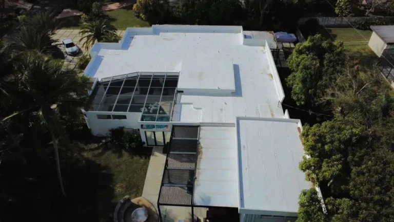 TPO membrane roof surface detail in Cutler Bay, Florida