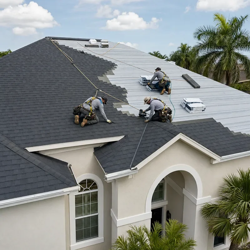 Roof replacement by Maze Roofing