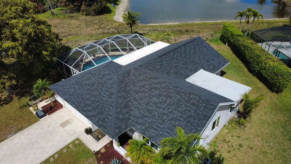 New architectural shingle roof