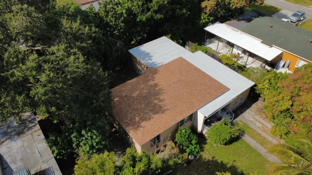 Finished brown roofing system