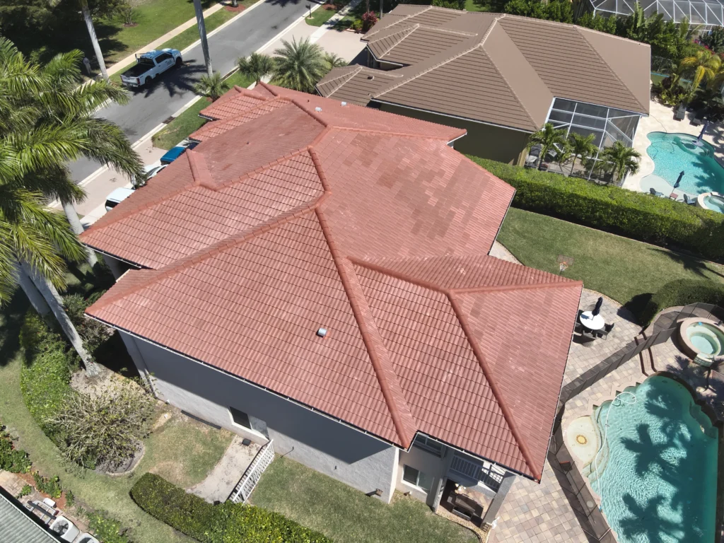 Residential terracotta roof tiles