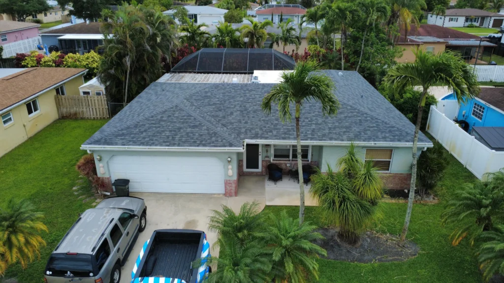 Residential roof installation detail