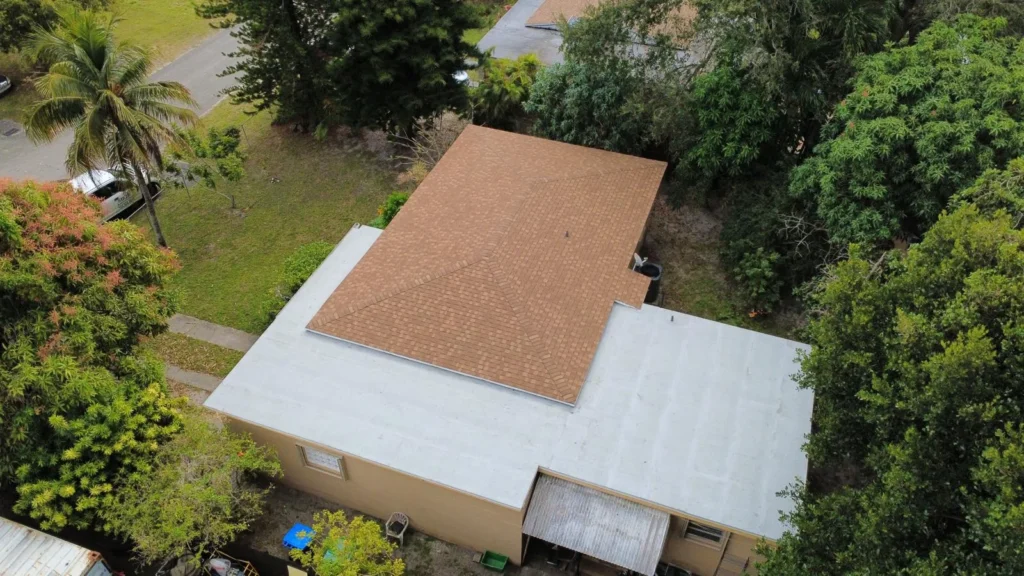Completed home roof replacement