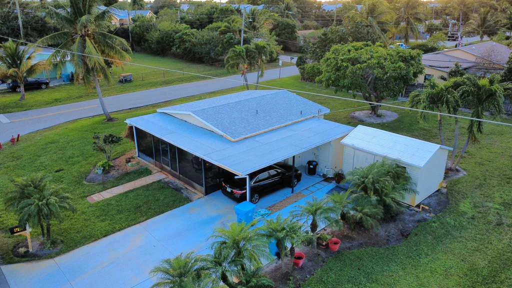 New gray shingle roof replacement