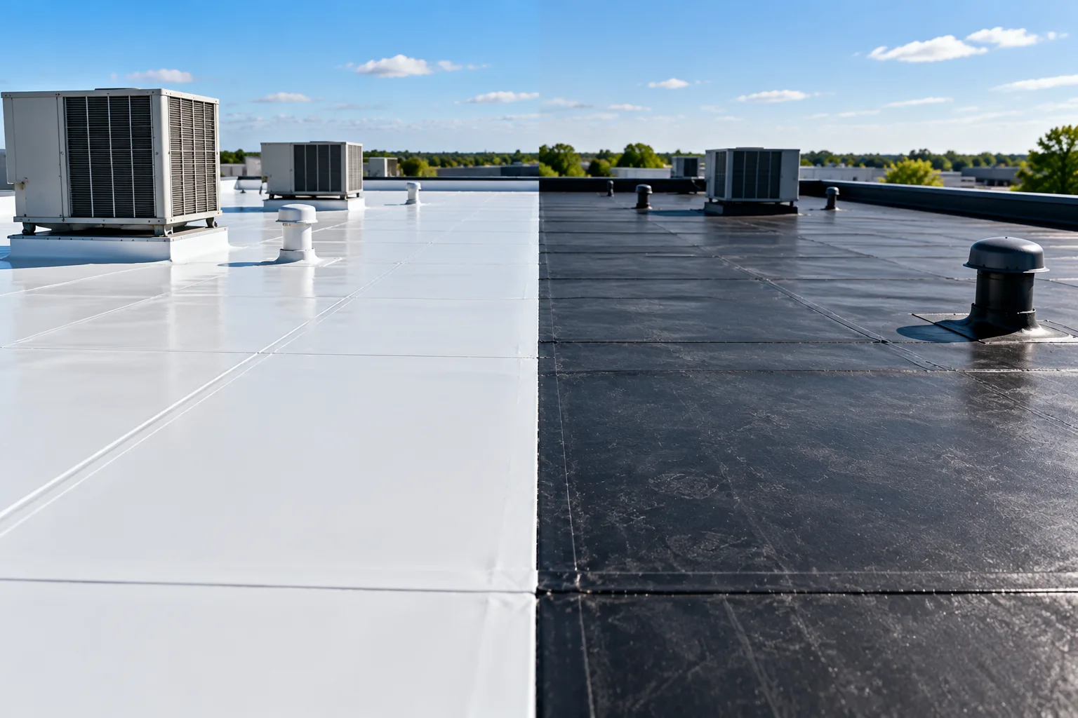 Maze Roofing TPO and EPDM roofing comparison